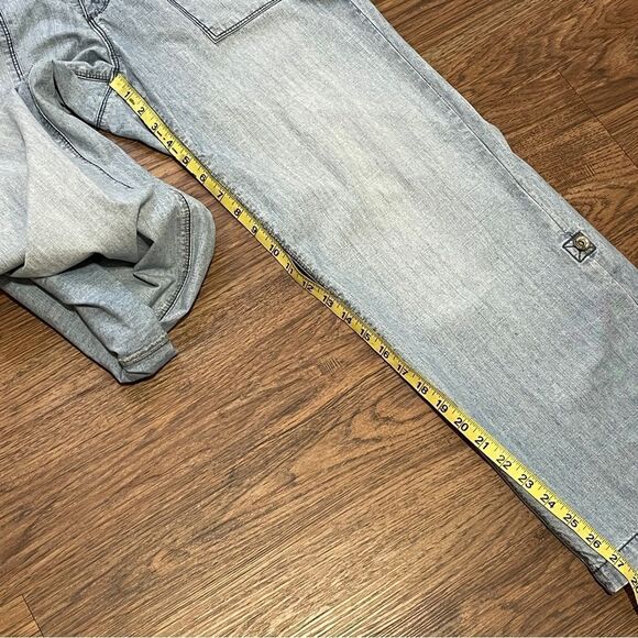 DKNY Jeans Capri Cropped Lightweight Jeans Light blue Size 12 - Picture 11 of 12